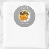 B-24リベレーター重爆撃機 – その他鼻アート ラウンドシール (バッグ)