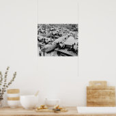 B-24爆弾組立ライン， 1943.ヴィンテージ写真 ポスター (キッチン)