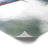 B-24Jリベレーター爆弾遠くに ポスター (角)