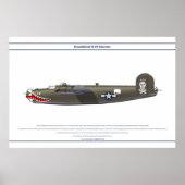 B-24J USA 90BG 1 ポスター (正面)