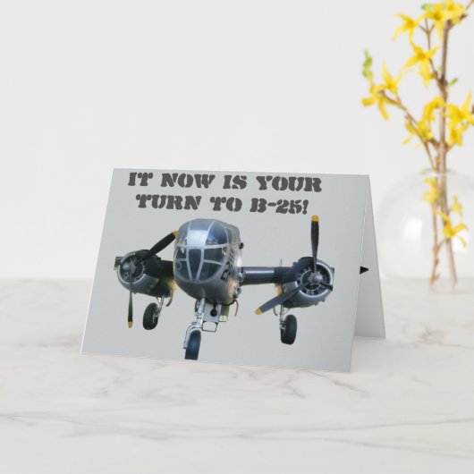 B-25の出番です！ カード (黄色い花)