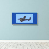 B-25ラビすごいット キャンバスプリント (インサイチュ (ウッドフロア))