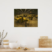 B-25爆撃機の組立て ポスター (キッチン)