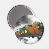 B-25爆撃機「軸名」 マグネット (正面/裏面)