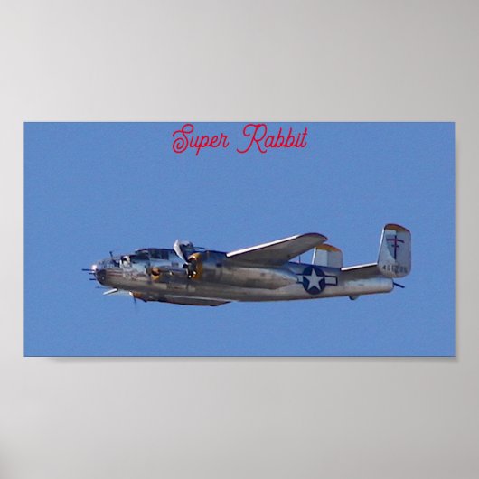 B-25 スーパー ラビット ポスター (正面)