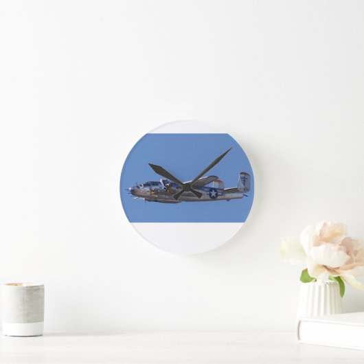 B-25 ラウンド壁時計 (ホーム)