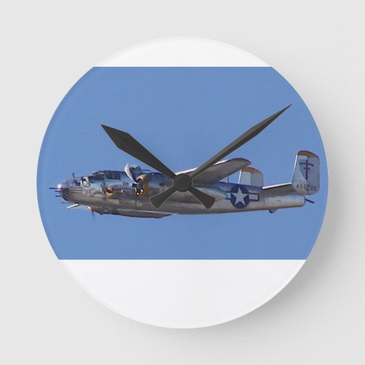 B-25 ラウンド壁時計 (正面)