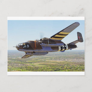 B-25 Mitchellのヴィンテージの航空機 ポストカード