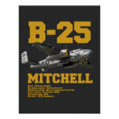 B-25 Mitchell | WW2 Plane ポスター (正面)