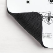 B-25B Mitchell Doolittle – 飛行機の設計図BD マウスパッド (コーナー)