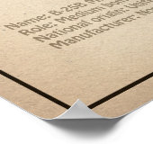 B-25B Mitchell Doolittle – 飛行機の設計図SD ポスター (角)