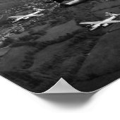 B-26B隊形のマラウダー飛んでいる爆撃機 ポスター (角)