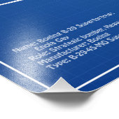 B-29スーパーフォートレス – 飛行機の設計図の計画AD フォトプリント            (角)