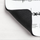 B-29スーパーフォートレス – 飛行機の設計図の計画BD マウスパッド (コーナー)
