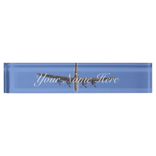 B-29爆撃機ネームデスクプレート デスクネームプレート (正面)