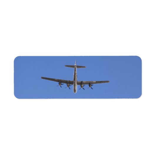 B-29爆撃機住所 シール (正面)