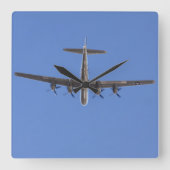 B-29爆撃機Doc時計 スクエア壁時計 (正面)