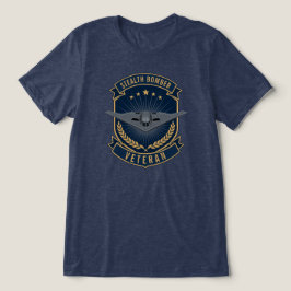B-2 スピリット ステルス爆撃機 ベテラン エンブレム トライブレンドTシャツ