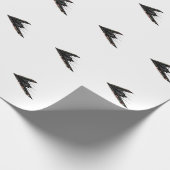 B-2 B2 Spirit Stealth Bomber Jet Plane 4th of July ラッピングペーパー (角)