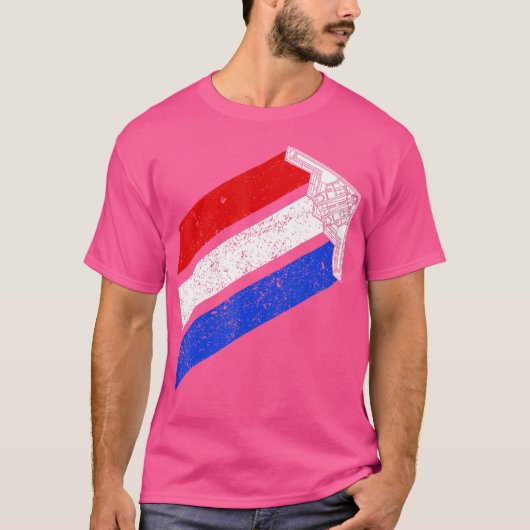 B-2 Bomber Usa Contrails Red White Blue Stealth B2 Tシャツ (正面)