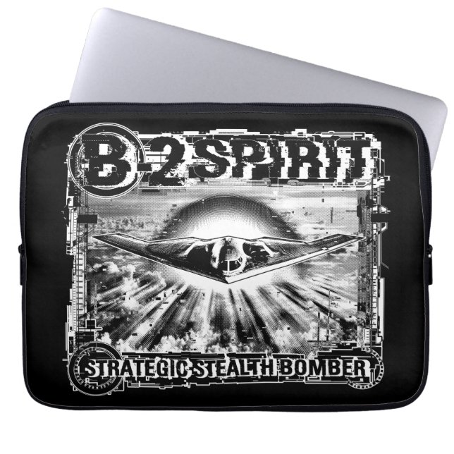 B-2 Spiritコンピュータスリーブエレクトロニクスバッグ ラップトップスリーブ (正面)