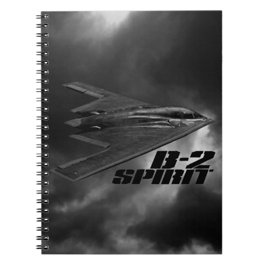 B-2 Spirit Photo Notebook (80ページB&W) ノートブック (正面)
