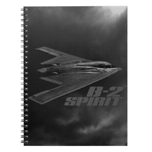 B-2 Spirit Photo Notebook (80ページB&W) ノートブック (正面)
