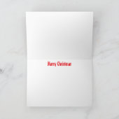 B 49 Canada Geese on Foggy River Christmas Card サンキューカード (内部)