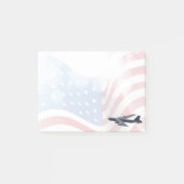 B-52アメリカ国旗の背景を持つストラトフォレス ポストイット (正面)