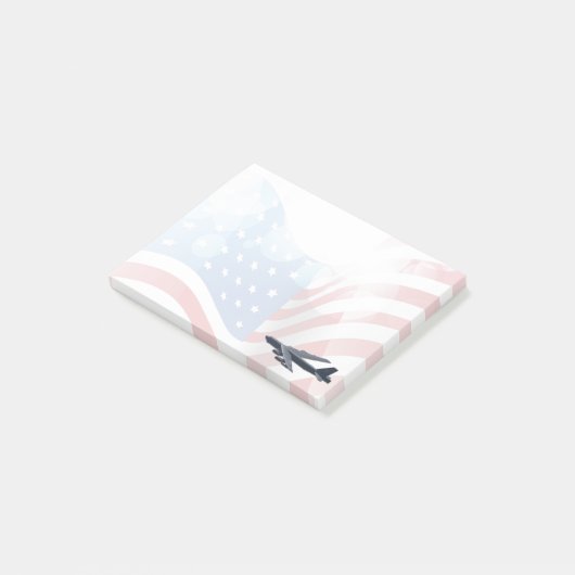 B-52アメリカ国旗の背景を持つストラトフォレス ポストイット (アングル)