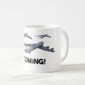 B-52アーマダ戦略爆撃機 コーヒーマグカップ (正面右)
