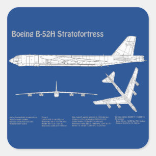B-52ストラトフォレス – 飛行機の設計図プランABD スクエアシール