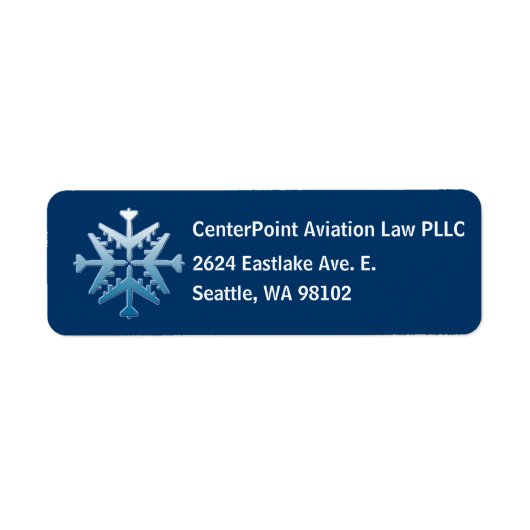 B-52航空機のスノーフレーク ラベル (正面)