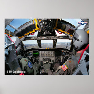 B-52H成層要塞コックピット ポスター