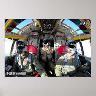 B-52H成層要塞コックピット ポスター