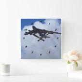 B-52H Stratofortressの時計 スクエア壁時計 (ホーム)