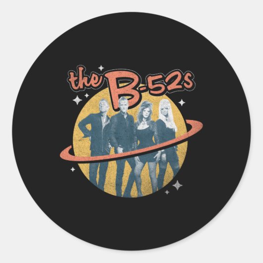 B-52Sバンドフォト ラウンドシール (正面)