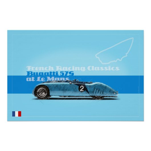 B 57G "Tank" at the Sarthe ポスター (正面)