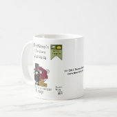 B-a-a-a-hのばかばかしいクリスマスのマグ コーヒーマグカップ (正面左)