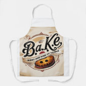b.a.k.eエプロンqoute おもしろい エプロン (正面)