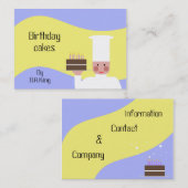 B.A.Kingによるお誕生日ケーキ 名刺 (正面/裏面)