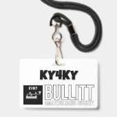 B.A.R.S KY4KYクラブメンバーバッジ バッジ (正面（ネックストラップ付）)