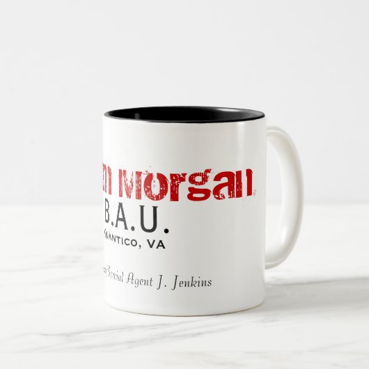 B.A.U.、Quantico、VAの監督の特別捜査官… ツートーンマグカップ (正面右)