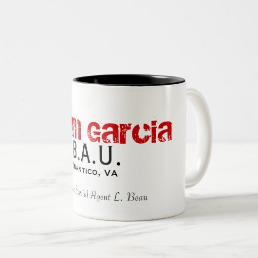 B.A.U.、Quantico、VAの監督の特別捜査官… ツートーンマグカップ (正面右)