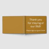 「B&Bにご滞在いただきありがとうございます。」 ゲストブック (全面)