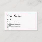 B&Bの名刺を"エコーします" 名刺 (裏面)