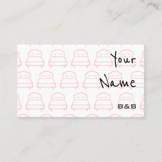 B&Bの名刺を"エコーします" 名刺 (正面)