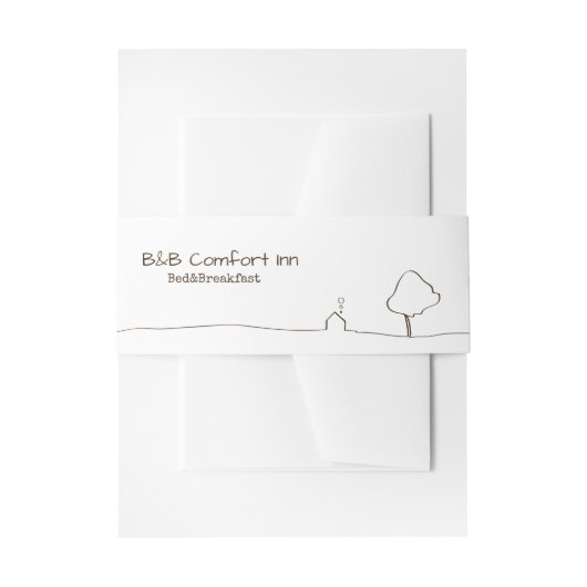 B&Bコンフォートイン 多色 招待状ベリーバンド (正面例)