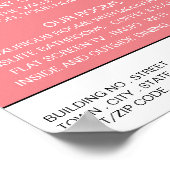 B&Bロゴベッド&ブレックファーストアコモデーションアドバット ポスター (角)