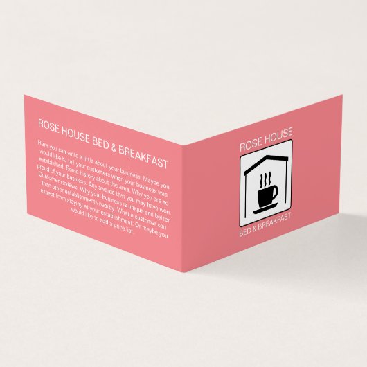 B&Bロゴベッド&ブレックファーストアコモデーション詳細 名刺 (外部)